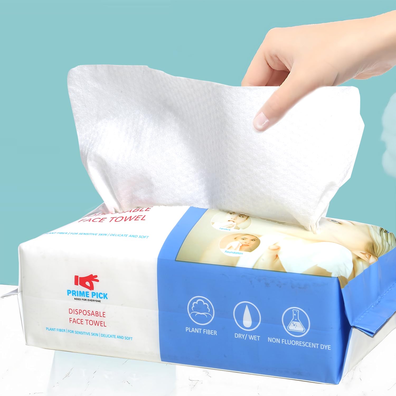 PRIME PICK Disposable Face Towel 50 Count