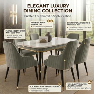 6-Seater Modern Wooden Dining Table