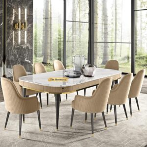 6-Seater Modern Wooden Dining Table
