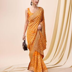 TRENDMALLS Women’s Vichitra Silk