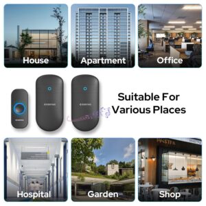 COSTAR Wireless Door Bell Kits Chime for Home Office