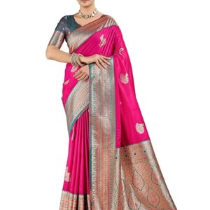 Mehrang Women’s Banarasi Silk Kanjivaram Saree
